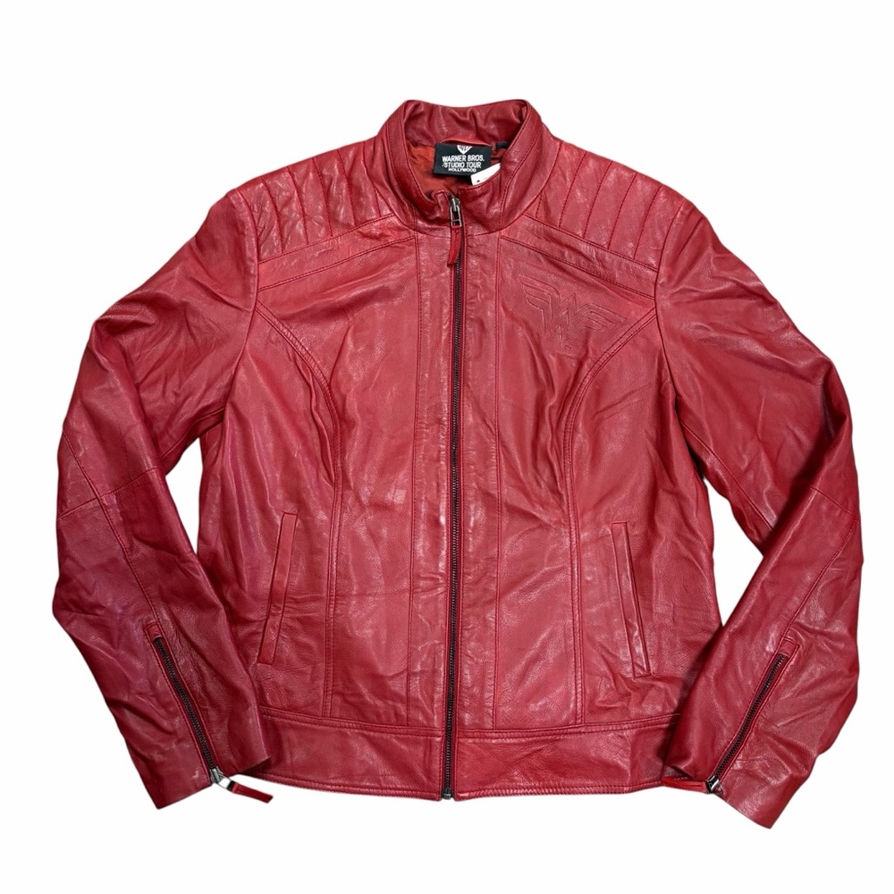 NWT Warner Bros. Studio Wonder Woman Leather Jacket - M